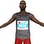 marathon runner 3D model