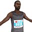 marathon runner 3D model