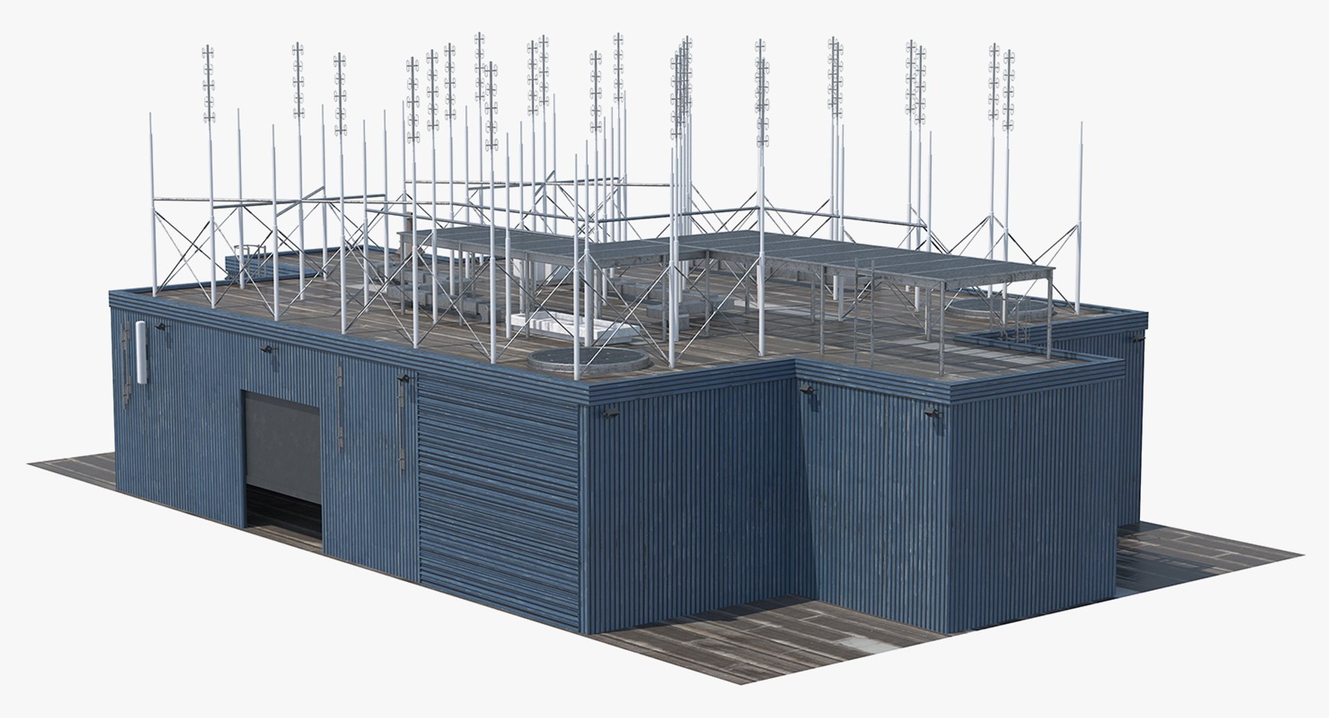 Rooftop Radio Transmitters 3D model preview