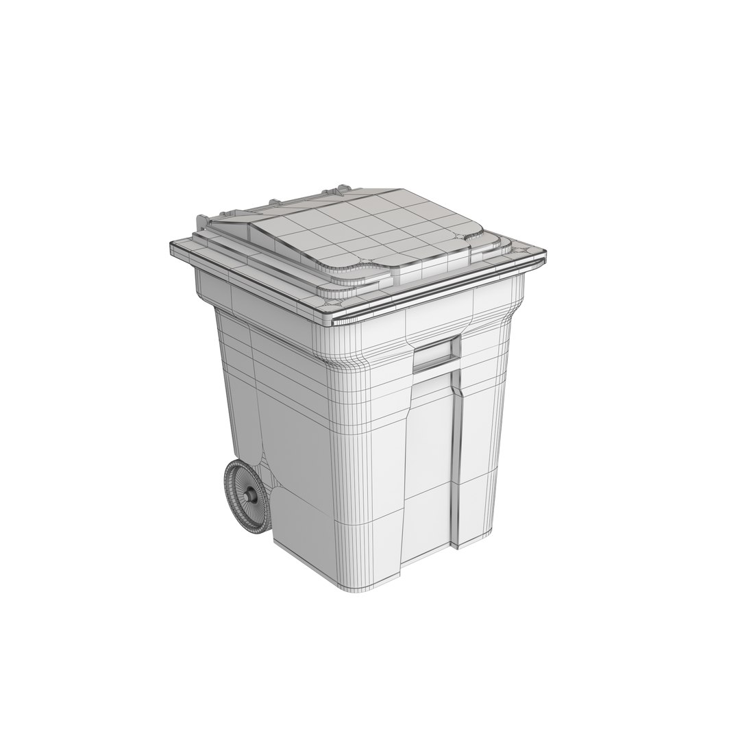 3D Trash Container - TurboSquid 1382549