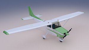 3D c172 aircraft instrument
