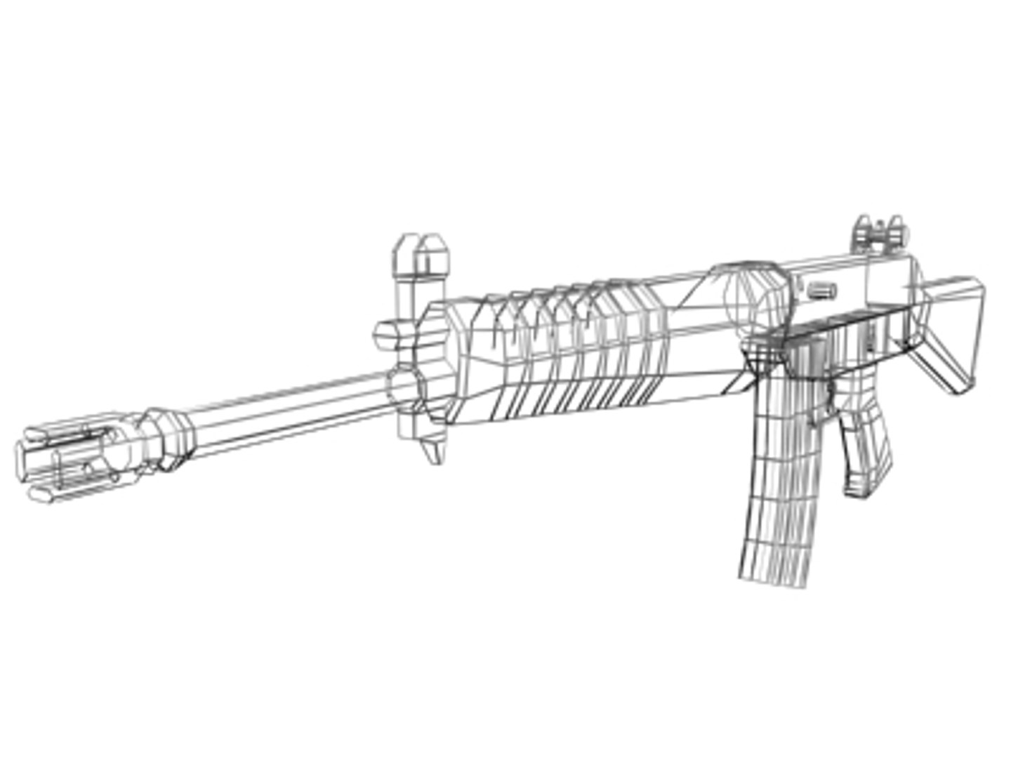 Singapore Rifle Weapon 3d Model