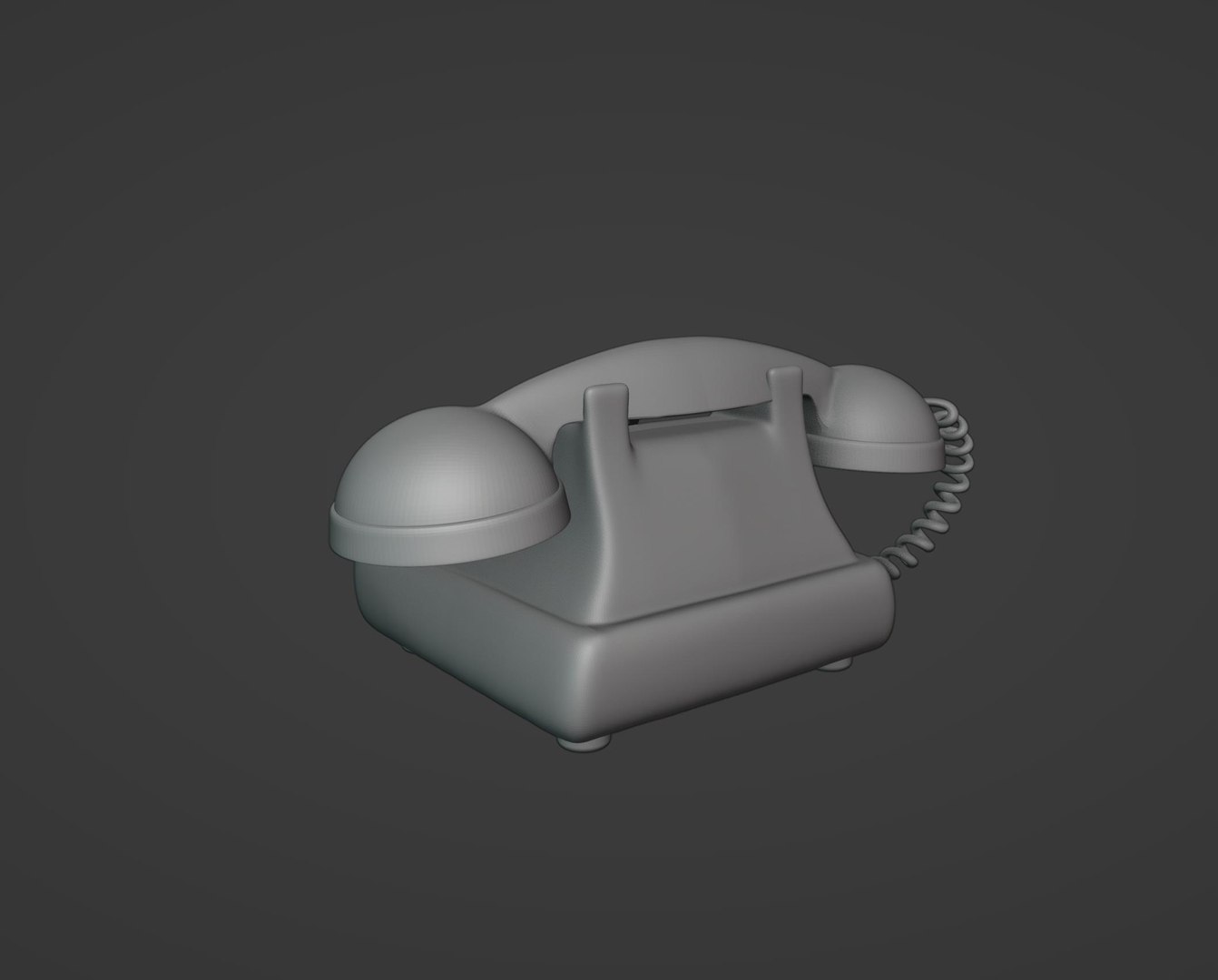 Old Telephone Printable 3D Model - TurboSquid 2112602