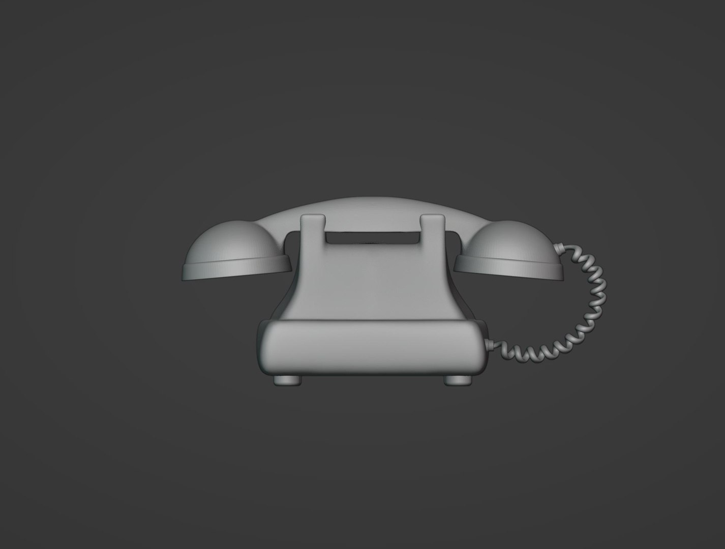 Old Telephone Printable 3D Model - TurboSquid 2112602