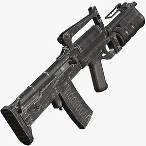 OTs-14 Groza Assault Rifle - PBR Game Ready Low-Poly