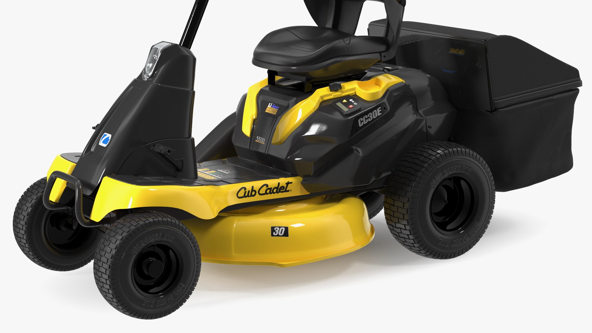 Electric Riding Lawn Mower With Bagger Cub Cadet Cc30e Rigged For Maya 