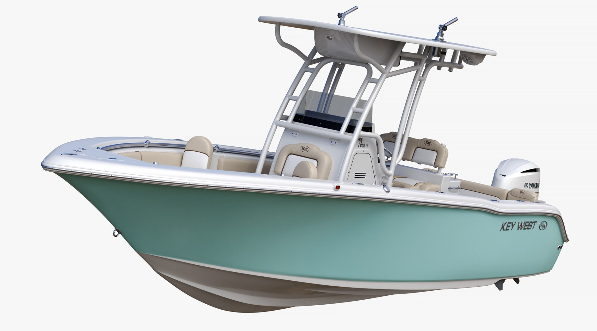 Key west 239fs fishing boat 3D model - TurboSquid 1333759