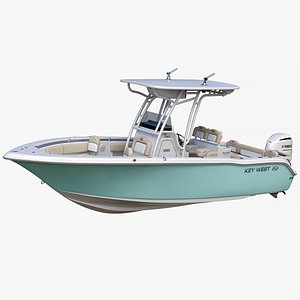 key west 239fs fishing boat 3D model