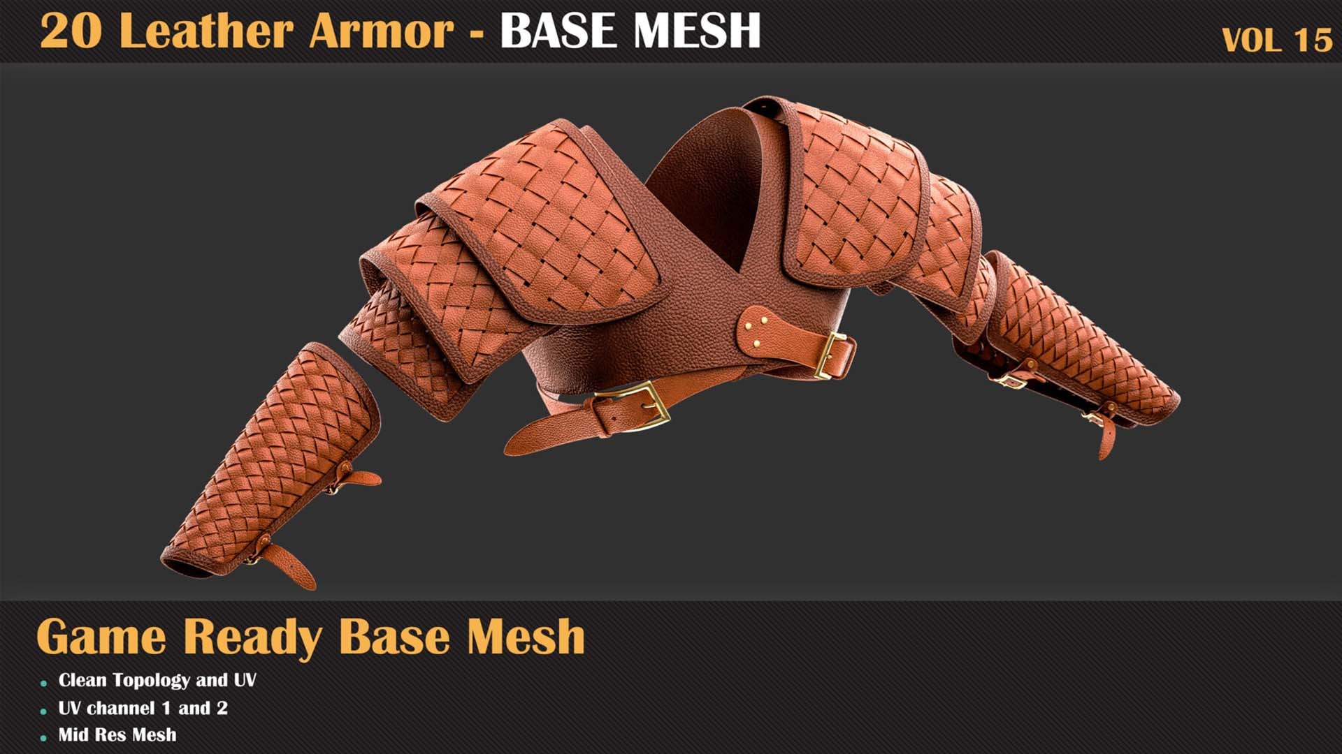 20 Leather Armor BASE MESH - VOL 15 3D Model - TurboSquid 2249505