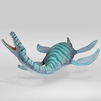 Stylized Plesiosaurus Creature