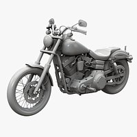Harley-Davidson FXDC I Dyna Super Glide No Textures