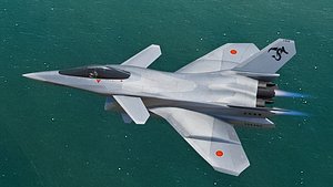 3D FA-27C Japan Fighter with High resolution cocpit model