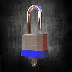 3d pad lock key