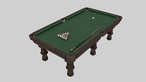 3D model Snooker Table01