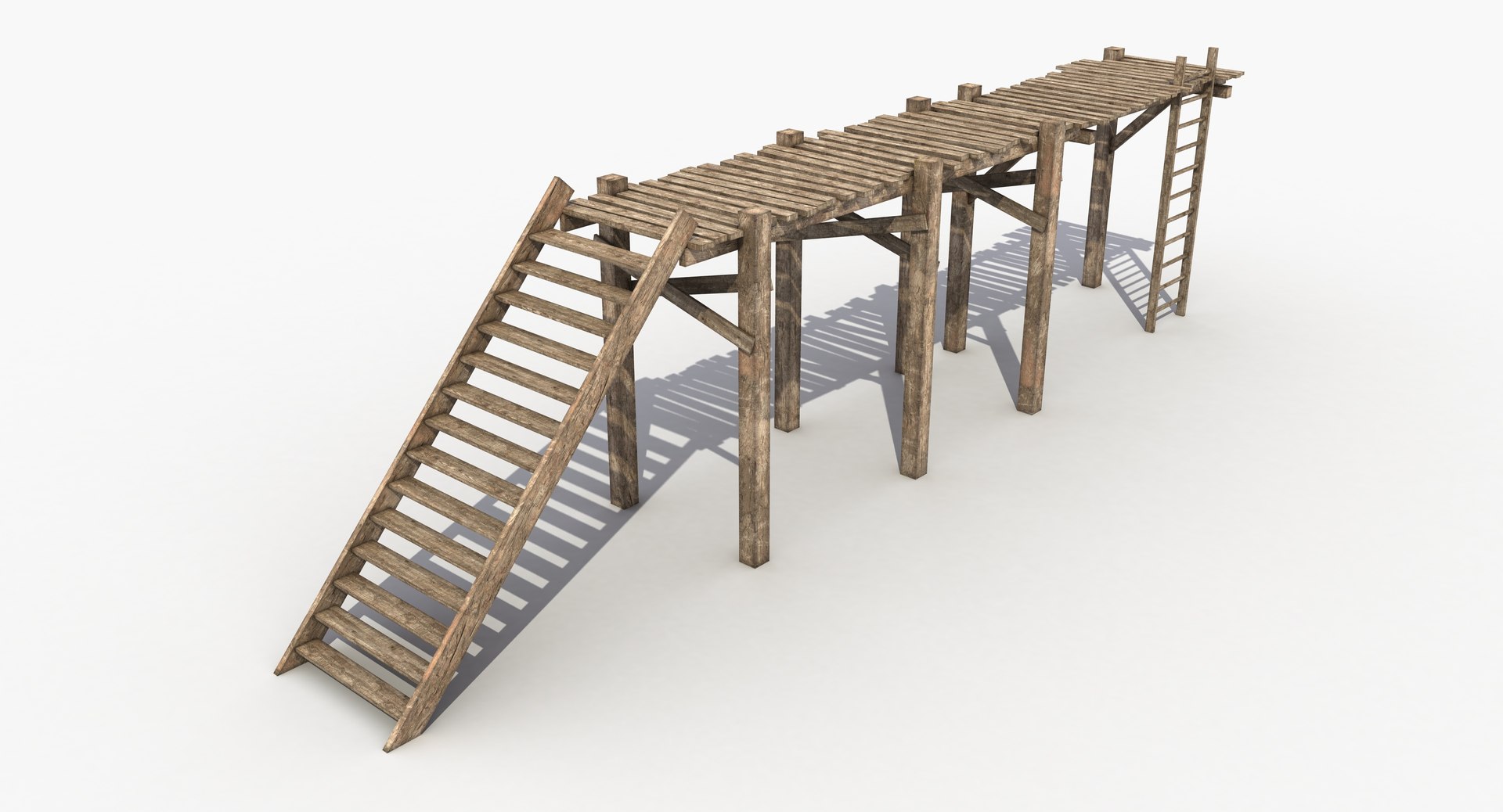 3D Pedestrian Modular Bridge Model - TurboSquid 1161027