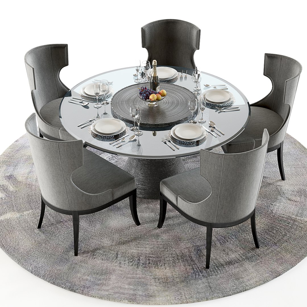 Baker Katoucha Dining Table 3D TurboSquid 1168254