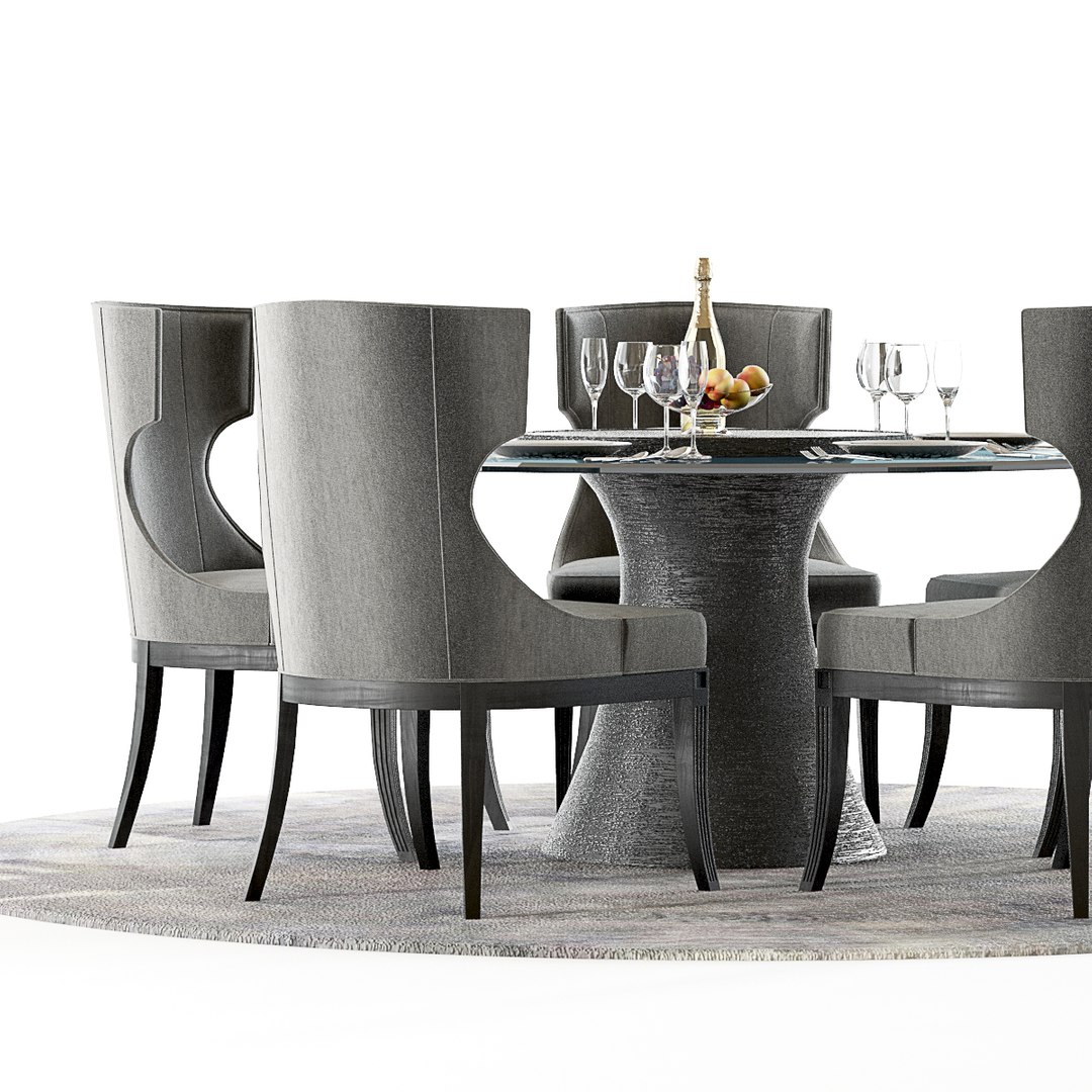 Baker Katoucha Dining Table 3D TurboSquid 1168254