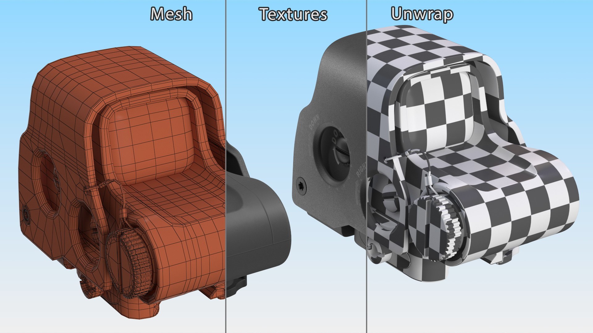 3D Holographic Weapon Sights https://p.turbosquid.com/ts-thumb/1r/R84WfG/NW/holographicweaponsightsvray3dmodel012/jpg/1725135839/1920x1080/fit_q87/e0e5c1f4ccdf54a464b4f549bef55e5d704a902c/holographicweaponsightsvray3dmodel012.jpg