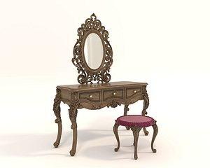 Classic European style Dressing Table 22 3D
