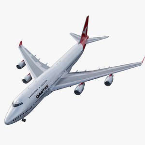 3D airliner jumbo airplanes