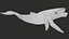 Humpback Whale Rigged PBR model