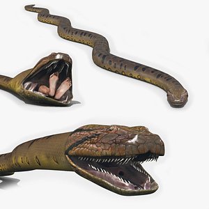 Monstre Anacond 8K - 3d animated model
