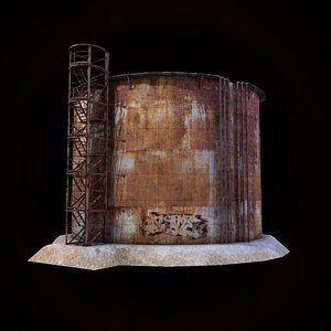 3d tank gaming environment model
