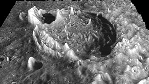 Thebit Lunar Crater 3D model