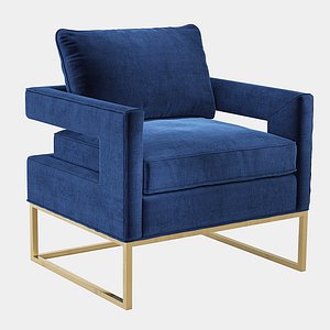 3D accent chair kings model