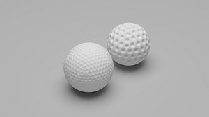 3D Golf Balls model