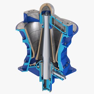 3D Gyratory Crusher model
