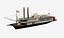 HISTORIC PADDLEWHEEL STEAM RIVER BOAT AFT PROP