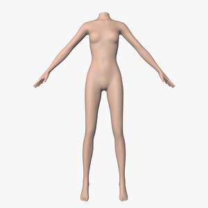 3d model of women mannequin female