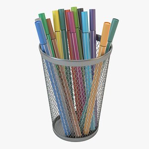 3d model felt pens holder