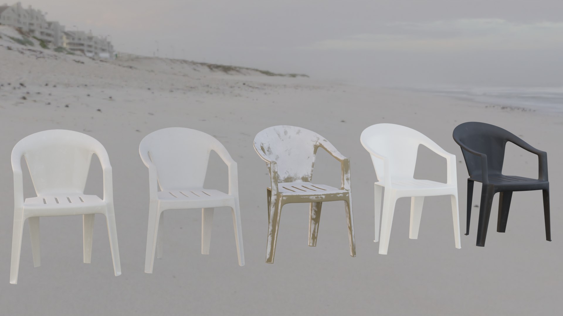 Plastic Chair Model - TurboSquid 1614827