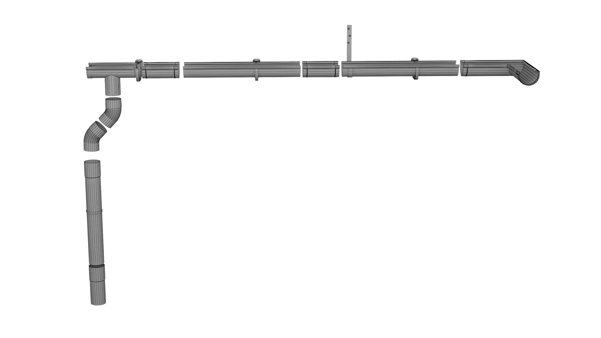 Gutter 3D model - TurboSquid 1157356
