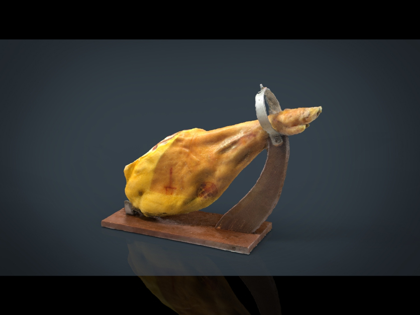 3d model serrano ham holder https://p.turbosquid.com/ts-thumb/1r/vrvypK/MYlA5ZOo/serranohamwithholder_/jpg/1483384055/1920x1080/turn_fit_q99/1ba45a8184a6364741f49a4fbb7496784ec2cb0e/serranohamwithholder_-1.jpg