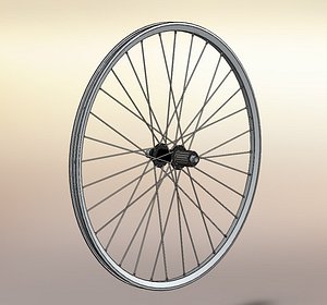 wheel rear mountain bike 3d model