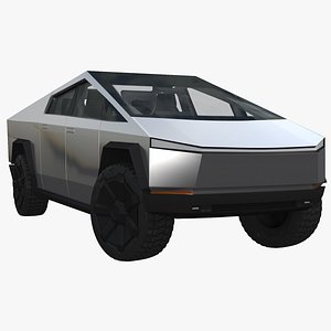 Tesla Cybertruck with Interior 3D