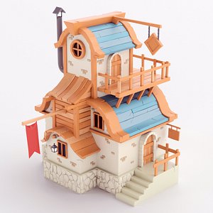 Stylized House 02 3D model