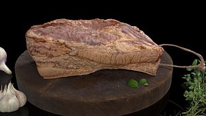 3D model Smoked bacon with all textures