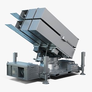 3D NASAMS SAM Launcher High-Poly model