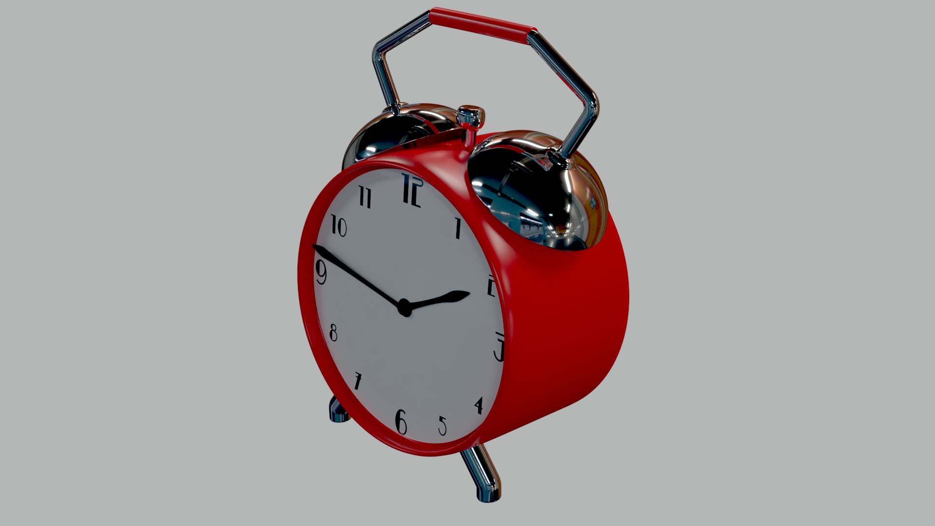 3D Vintage Alarm Clock model TurboSquid 2002434