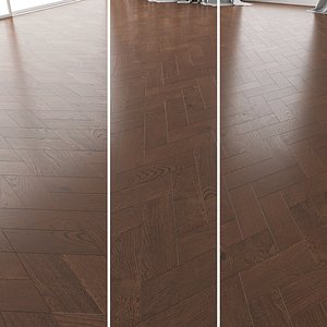 3D parquet oak seal brown