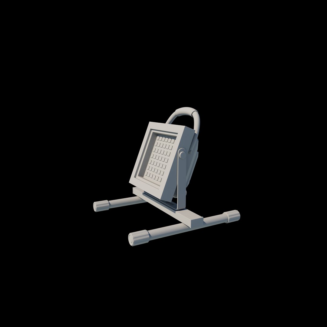 3D Model Halogen Work Light 3D Model - TurboSquid 2371198