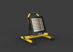 Halogen Work Light 3D model