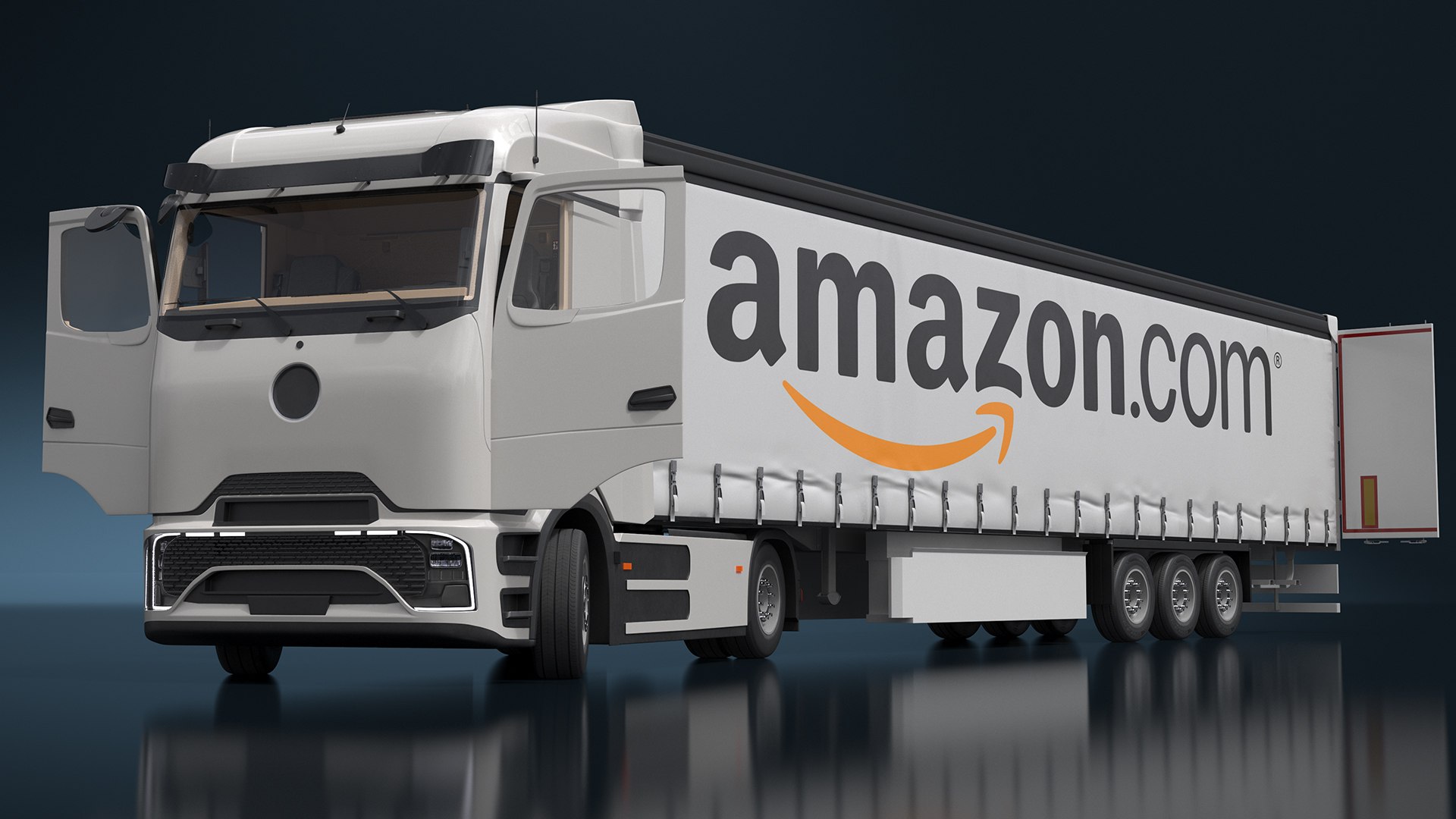 Electric Truck with Amazon Trailer Rigged for Maya 3D model https://p.turbosquid.com/ts-thumb/1s/OMpaI9/7h/electric_truck_with_amazon_trailer_rigged_009/jpg/1752616785/1920x1080/fit_q87/fcabc9a11f734dcacb21cb3a4173e41386a45e4b/electric_truck_with_amazon_trailer_rigged_009.jpg