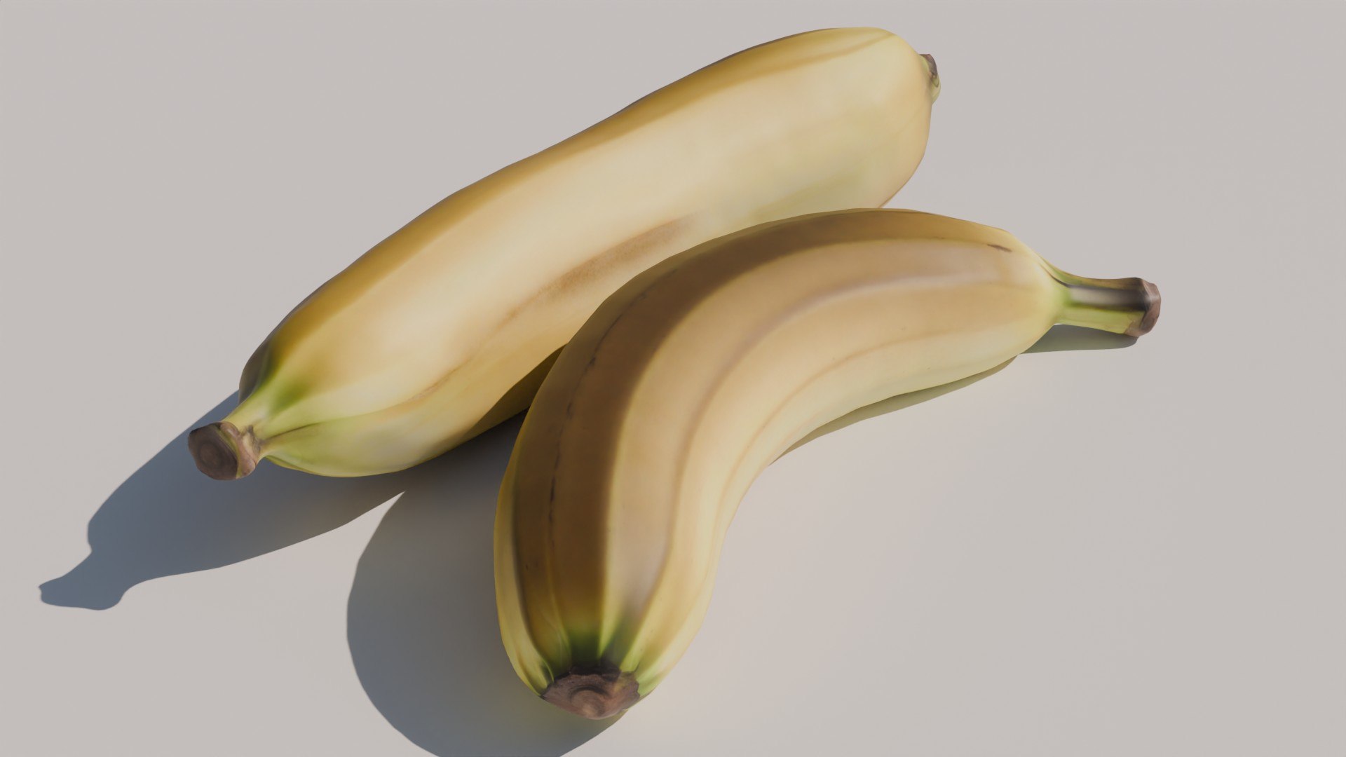 Ripe banana 3D model https://p.turbosquid.com/ts-thumb/1s/Ox76JI/ir/b5/jpg/1740326931/1920x1080/fit_q87/777f92258a40c865b64d524dc10323d29215089b/b5.jpg