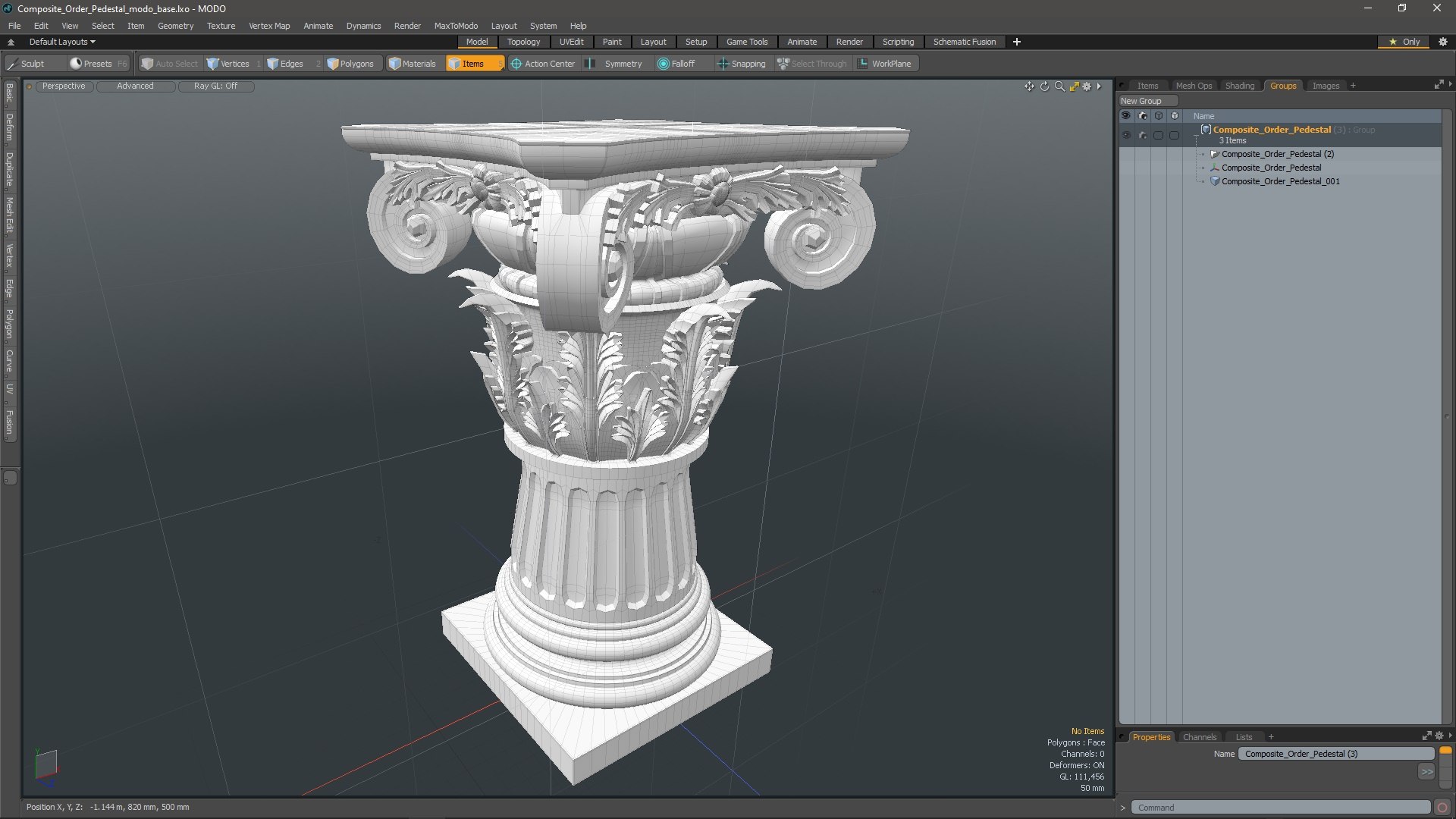 3D Composite Order Pedestal - TurboSquid 2247033