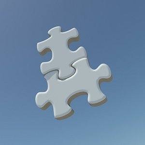 repeating puzzle pieces 3d model